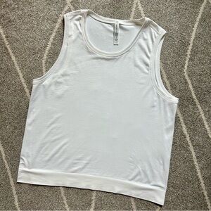 Athleta White Sleeveless Workout Tank Top